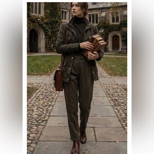 J.Crew Field Mechanic Jacket in Moss Green - Size Small - Gold Hardware